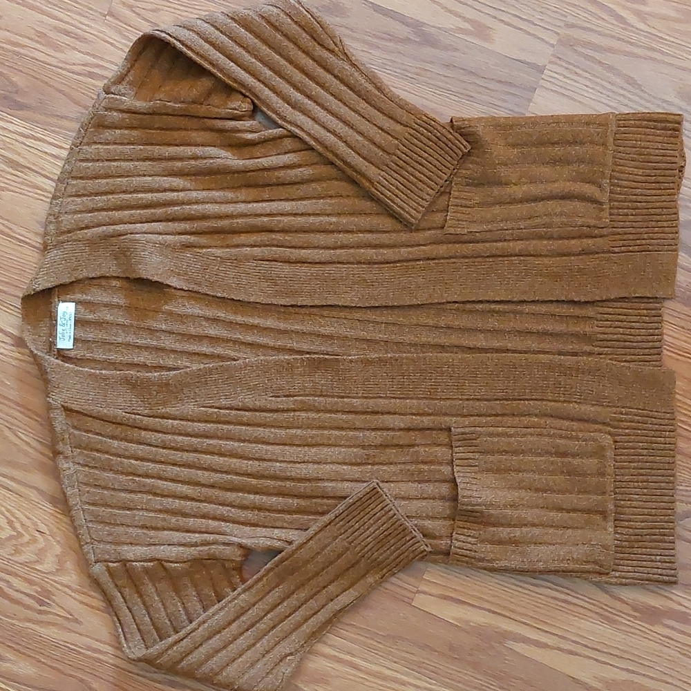 Ochre Cardigan, Jolie & Joy, Open Front, Sz S